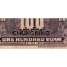 Chine - Bank of China - Chungking - Pick 88c - 100 yüan - Série G - 1940 - Etat : TB