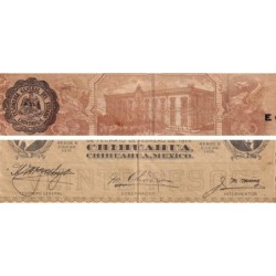 Mexique - Chihuahua - Pick S 537a - 20 pesos - Serie K - 01/1915 - Etat : TB+