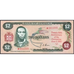 Jamaïque - Pick 60-CS3 - 2 dollars - Série ★ - 1978 - Commémoratif - Etat : NEUF