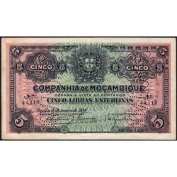 Mozambique (Companhía de) - Pick R 32_1 - 5 libras esterlinas - 15/01/1934 - Etat : TTB