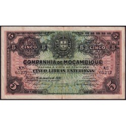 Mozambique (Companhía de) - Pick R 32_1 - 5 libras esterlinas - 15/01/1934 - Etat : TTB