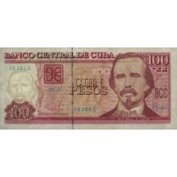 Cuba - Pick 129i - 100 pesos - Série AK-02 - 2017 - Etat : NEUF