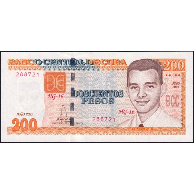 Cuba - Pick 130g - 200 pesos - Série HG-16 - 2023 - Etat : pr.NEUF