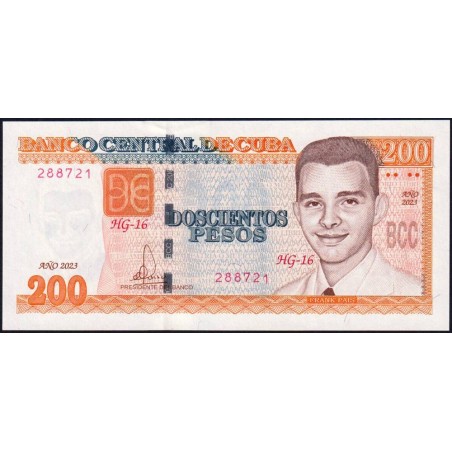 Cuba - Pick 130g - 200 pesos - Série HG-16 - 2023 - Etat : pr.NEUF