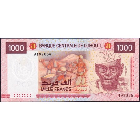 Djibouti - Pick 42a_2 - 1'000 francs - Série J - 2005 (2013) - Etat : NEUF