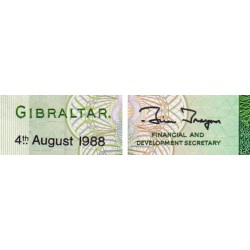 Gibraltar - Pick 21b - 5 pounds - Série E - 04/08/1988 - Etat : NEUF