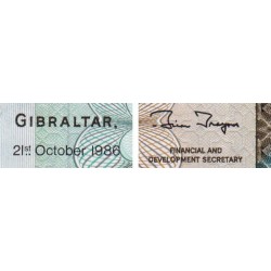 Gibraltar - Pick 22b - 10 pounds - Série A - 21/10/1986 - Etat : NEUF