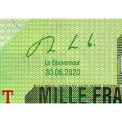 Rép. Démocr. du Congo - Pick 101c - 1'000 francs - Série QD T - 30/06/2020 - Etat : NEUF