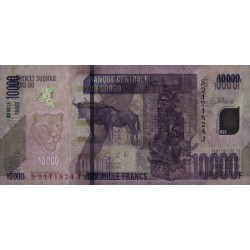 Rép. Démocr. du Congo - Pick 103c - 10'000 francs - Série S J - 30/06/2020 - Etat : NEUF