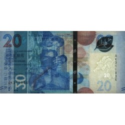 Hong Kong - Standard Ch. Bank - Pick 302a - 20 dollars - Série AK - 01/01/2018 - Etat : NEUF