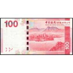 Hong Kong - Bank of China - Pick 343c - 100 dollars - Série DY - 01/01/2013 - Etat : NEUF