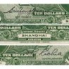 Chine - Central Bank of China - Shanghai - Pick 197e - 10 dollars - Série SX BE - 1928 - Etat : SUP