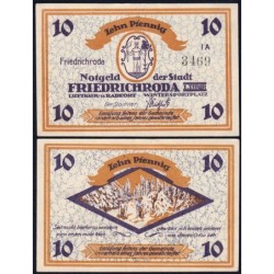 Allemagne - Notgeld - Friedrichroda - 10 pfennig - Type 1A - 1920 - Etat : SPL+