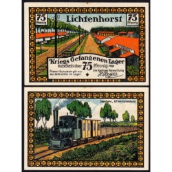 Allemagne - Notgeld - Lichtenhorst (camp prisonn.) - 75 pfennig - Type 1 - 1922 - Etat : NEUF