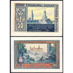 Pologne - Notgeld - Freiburg (Swiebodzice) - 50 pfennig - Type 4 - 09/1921 - Etat : SPL