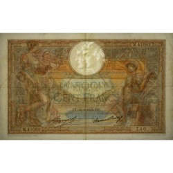 F 24-12a - 22/06/1933 - 100 francs - Merson grands cartouches - Série M.41082 - Etat : SUP-