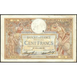 F 24-12a - 10/08/1933 - 100 francs - Merson grands cartouches - Série H.41432 - Etat : TB+