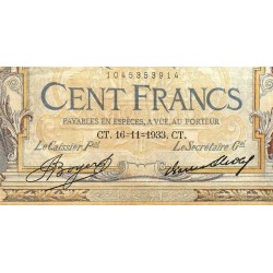 F 24-12a - 16/11/1933 - 100 francs - Merson grands cartouches - Série D.41815 - Etat : TB+