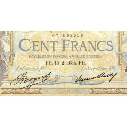 F 24-13 - 15/02/1934 - 100 francs - Merson grands cartouches - Série Z.43028 - Etat : TB-