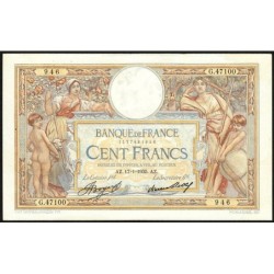 F 24-14 - 17/01/1935 - 100 francs - Merson grands cartouches - Série G.47100 - Etat : SUP