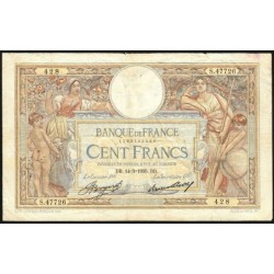 F 24-14 - 14/03/1935 - 100 francs - Merson grands cartouches - Série S.47726 - Etat : TB