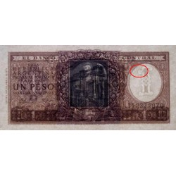 Argentine - Pick 263b_1 - 1 peso - Série D - 1956 - Etat : SPL+