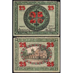 Allemagne - Notgeld - Eutin - 25 pfennig - 12/1920 - Etat : TB