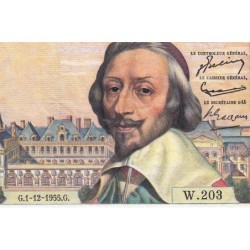 F 42-17 - 01/12/1955 - 1000 francs - Richelieu - Série W.203 - Remplacement - Etat : TTB+