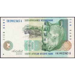 Afrique du Sud - Pick 123a - 10 rand - Série EB A - 1993 - Etat : SUP