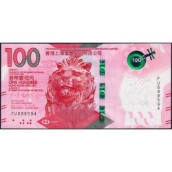 Hong Kong - HSBC Limited - Pick 220b - 100 dollars - Série FU - 01/01/2022 - Etat : NEUF