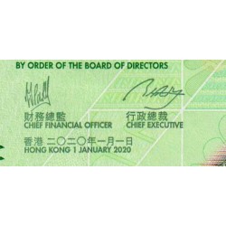 Hong Kong - Standard Ch. Bank - Pick 303b - 50 dollars - Série AT - 01/01/2020 - Etat : NEUF