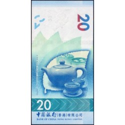 Hong Kong - Bank of China - Pick 348b - 20 dollars - Série ER - 01/01/2021 - Etat : NEUF