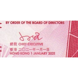 Hong Kong - Bank of China - Pick 350b - 100 dollars - Série CQ - 01/01/2021 - Etat : NEUF