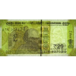 Inde - Pick 110d_1 - 20 rupees - Série 67N - Lettre A - 2022 - Etat : NEUF