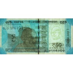 Inde - Pick 111f_1 - 50 rupees - Série 3LG - Sans lettre - 2022 - Etat : NEUF