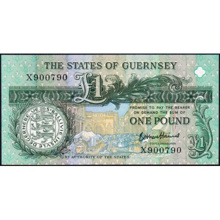 Guernesey - Pick 52d_1 - 1 pound - Série X - 2016 - Etat : NEUF