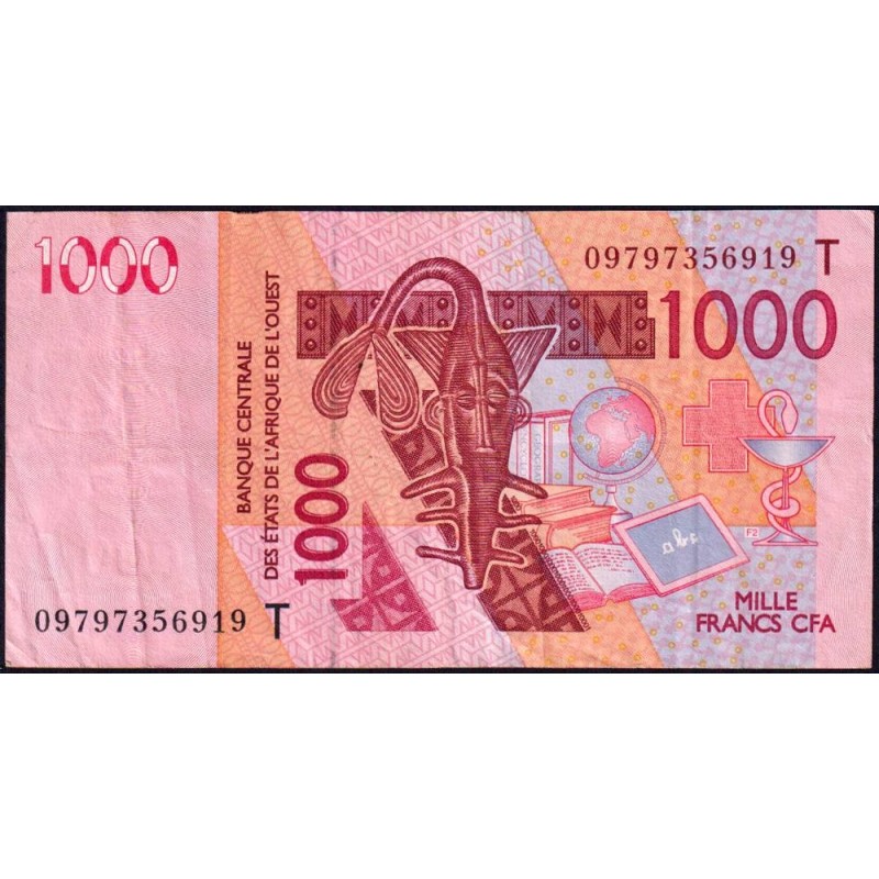 Togo - Pick 815Td - 1'000 francs - 2009 - Etat : TB+