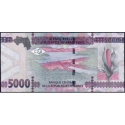 Guinée - Pick 49c - 5'000 francs guinéens - Série CV - 2021 - Etat : NEUF