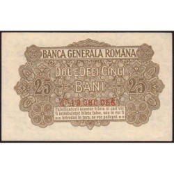 Roumanie - Pick M1a_2 - 25 bani - Série F - 1917 - Etat : SPL+