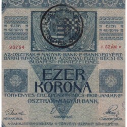 Roumanie - Pick R21 - 1'000 korona - Série 1103 - 1919 - Etat : TTB à TTB+