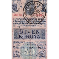 Roumanie - Pick R17 - 50 korona - Série 1253 - 1919 - Etat : TTB