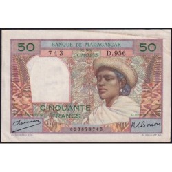 Madagascar - Pick 45a - 50 francs - Série D.956 - 1950 - Etat : TTB-