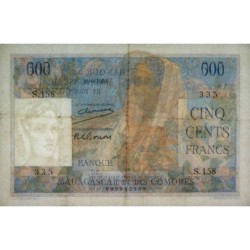 Madagascar - Pick 47a_1 - 500 francs - Série S.158 - 30/06/1950 - Etat : TTB