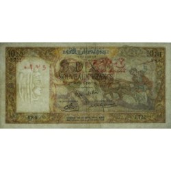 Algérie - Pick 119a_2- 10 nouv. francs - Série J.722 - 10/02/1961 - Etat : TTB