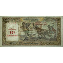 Algérie - Pick 112 - 10 nouv. francs sur 1'000 francs - Série W.2233 (rempl.) - 23/06/1958 - Etat : TTB+