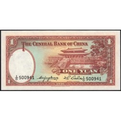 Chine - Central Bank of China - Pick 216a_2 - 1 yüan - Série I/O - 1936 - Etat : NEUF