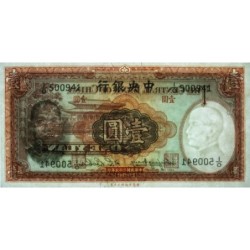 Chine - Central Bank of China - Pick 216a_2 - 1 yüan - Série I/O - 1936 - Etat : NEUF