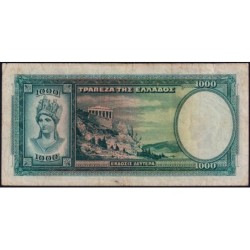 Grèce - Pick 110a - 1'000 drachmai - Série Β 071 - 01/01/1939 - Etat : TB