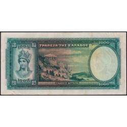 Grèce - Pick 110a - 1'000 drachmai - Série Λ 103 - 01/01/1939 - Etat : TB