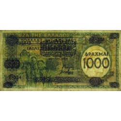 Grèce - Pick 111a - 1'000 drachmai - Série Ε 154 - 1939 (1941) - Etat : TB